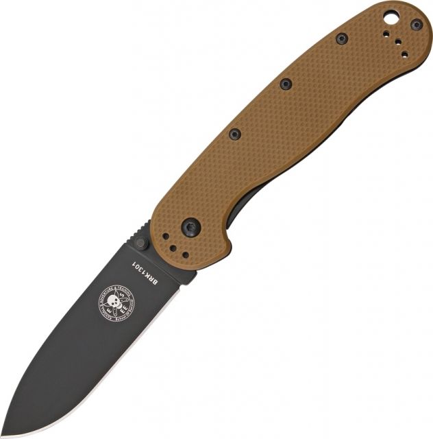Blue Ridge Knives Avispa Coyote Brown Black Knife Coyote Brown/Black - Abkt Tac