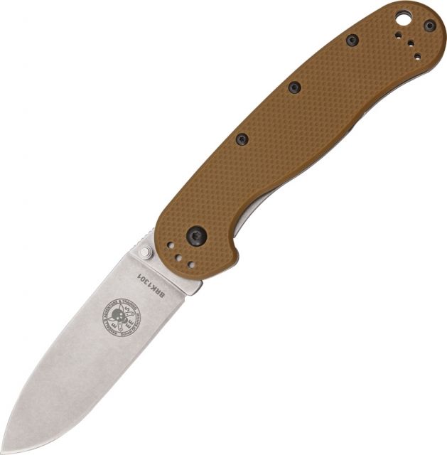 Blue Ridge Knives Avispa Coyote Brown Satin Knife Coyote Brown/Satin - Abkt Tac