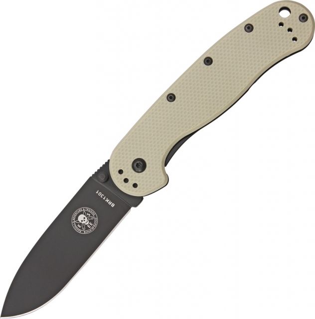 Blue Ridge Knives Avispa Desert Tan Black Knife Desert Tan/Black - Abkt Tac