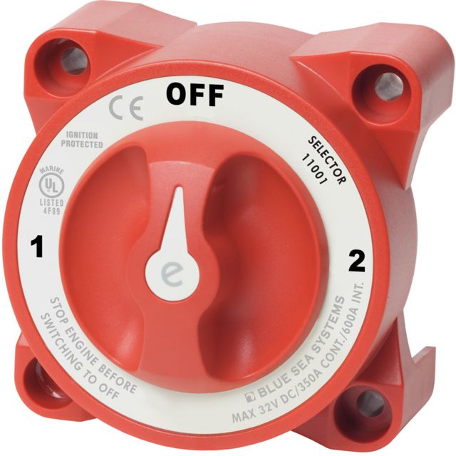Blue Sea Systems  e-Series Battery Switch w/Alternator Field Disconnect - 3-Position - Blue Sea Systems