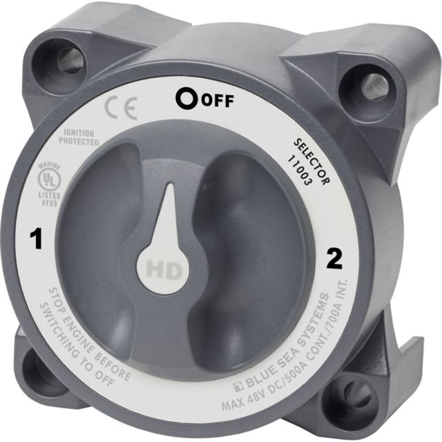 Blue Sea Systems  HD-Series Battery Switch w/Alternator Field Disconnect - 3-Position - Blue Sea Systems