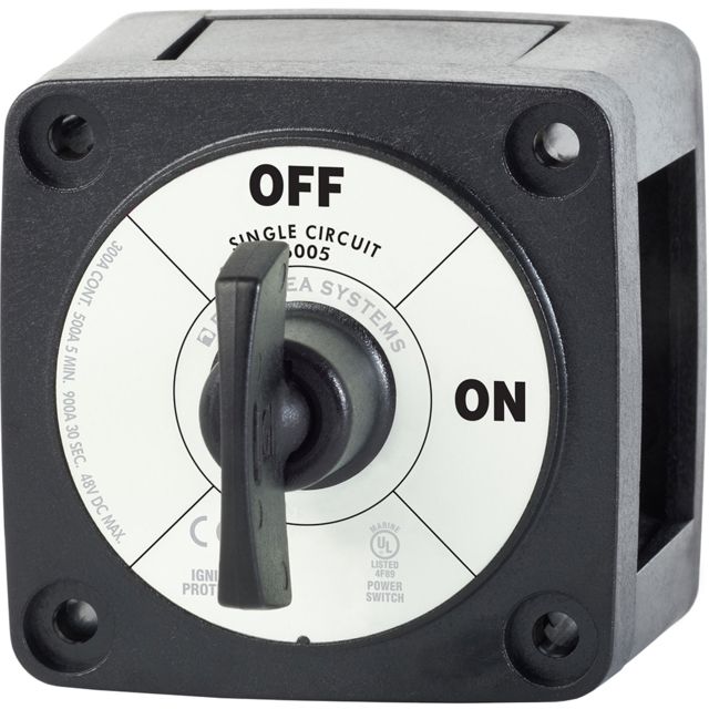 Blue Sea Systems  Battery Switch Single Circuit ON-OFF - Black - Blue Sea Systems