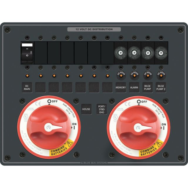 Blue Sea Systems e-Series Dual Circuit Plus 2 5511e - Blue Sea Systems