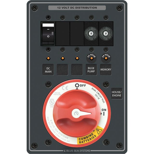 Blue Sea Systems e-Series Dual Circuit Plus PN 5511e - Blue Sea Systems