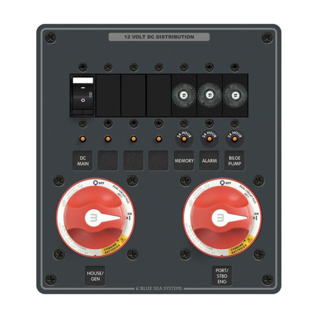Blue Sea Systems m-Series Dual Circuit Plus 2 of PN 6011 - Blue Sea Systems