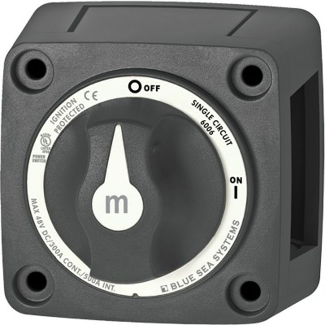 Blue Sea Systems Mini Batt Sw 1 Ckt On-Off Black - Blue Sea Systems