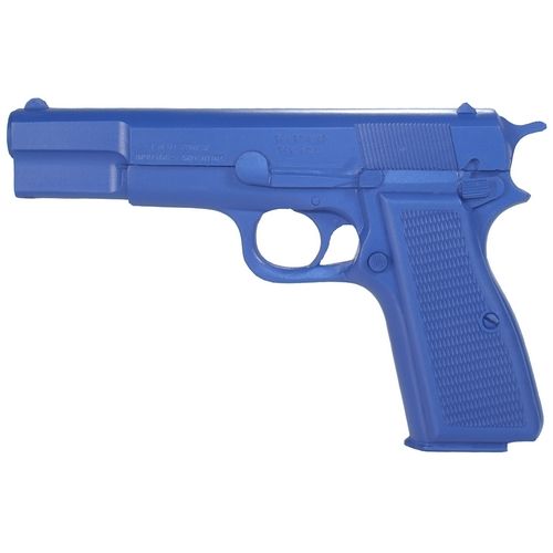 Blueguns Browning Hi-Power Training Guns Weighted No Light/Laser Attachment Handgun Blue - Blueguns