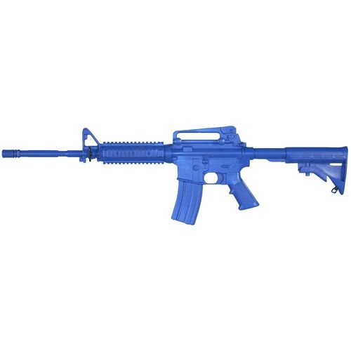 Blueguns Colt M4 Training Guns Not Weighted No Light/Laser Attachment Rifle Open Stock Fwd Rail Blue - Blueguns