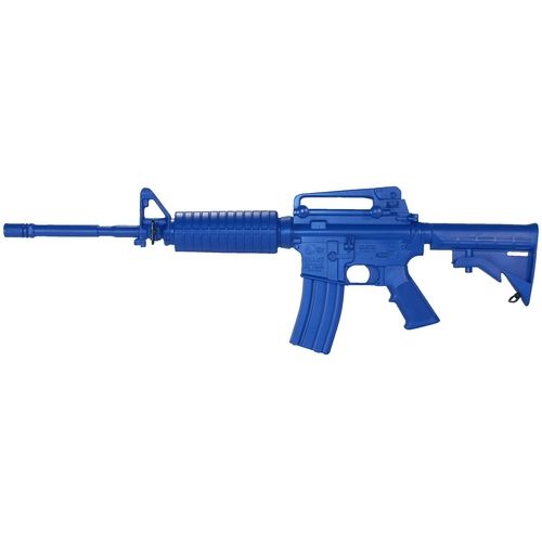 Blueguns Colt M4 Training Guns Not Weighted No Light/Laser Attachment Rifle Closed Stock Blue - Blueguns