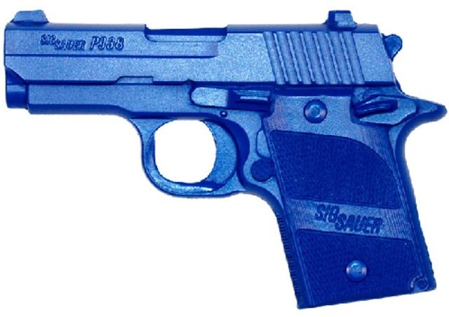 Blueguns SIG Sauer P938 Training Guns Unweighted w/o Light/Laser Attachment Handgun Blue - Blueguns
