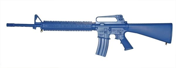 Blueguns Colt AR-15 Training Guns Not Weighted No Light/Laser Attachment Rifle Fwd Rail Blue - Blueguns