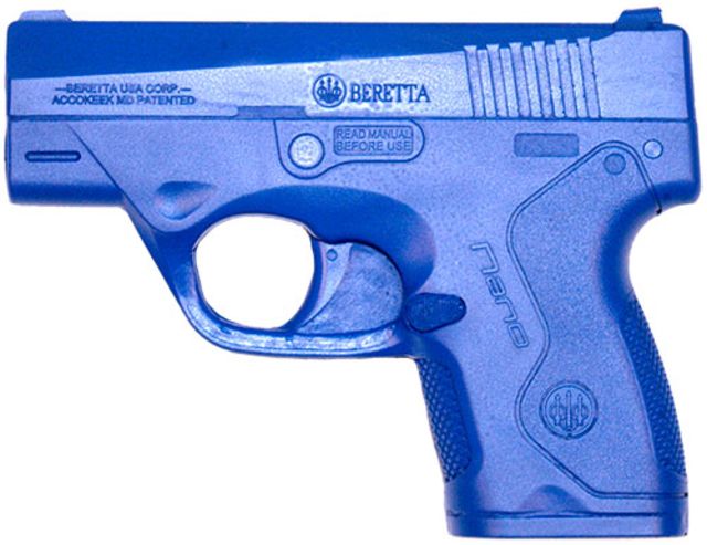 Blueguns Beretta BU9 Nano Training Guns Unweighted w/o Light/Laser Attachment Handgun Blue - Blueguns