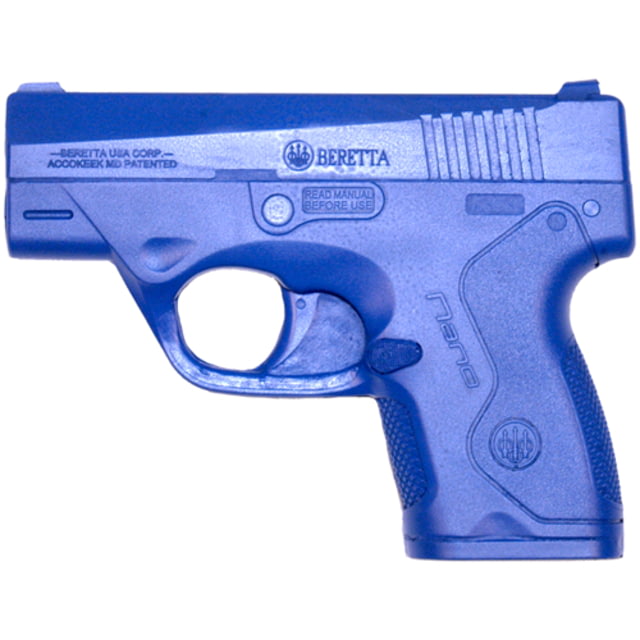 Blueguns Beretta BU9 Nano Training Guns Weighted No Light/Laser Attachment Handgun Blue - Blueguns