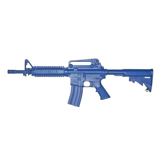 Blueguns Colt M4 Commando Training Guns Weighted No Light/Laser Attachment Rifle Blue Open Stock Fwd Rail - Blueguns