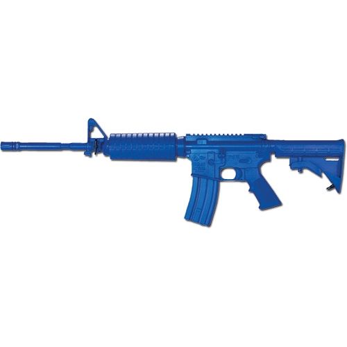 Blueguns Colt M4 Training Guns Weighted No Light/Laser Attachment Rifle Blue Flat Top Open Stock 14in Barrel - Blueguns