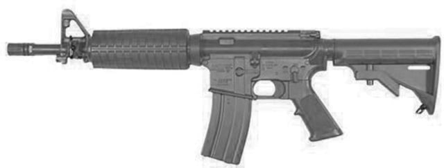 Blueguns Colt M4 Commando Training Guns Weighted No Light/Laser Attachment Rifle Black Flat Top Closed Stock - Blueguns