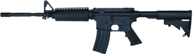 Blueguns Colt M4 Commando Training Guns Weighted No Light/Laser Attachment Rifle Black Flat Top Open Stock - Blueguns