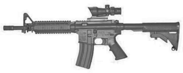 Blueguns Steyr AUG Training Guns Not Weighted No Light/Laser Attachment Rifle Black Flat Top Open Stock Fwd Rail ACOG Sight - Blueguns
