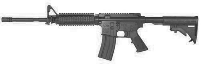 Blueguns Colt M4 Training Guns Not Weighted No Light/Laser Attachment Rifle Flat Top Open Stock Fwd Rail Black - Blueguns