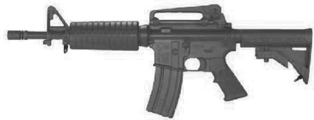 Blueguns Colt M4 Training Guns Weighted No Light/Laser Attachment Rifle Black Closed Stock - Blueguns