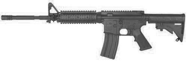 Blueguns Colt M4 Training Guns Weighted No Light/Laser Attachment Rifle Black Flat Top Open Stock Fwd Rail - Blueguns