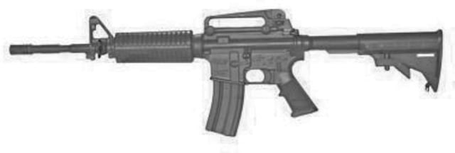 Blueguns Colt M4 Training Guns Weighted No Light/Laser Attachment Rifle Black Open Stock 14" Barrel - Blueguns