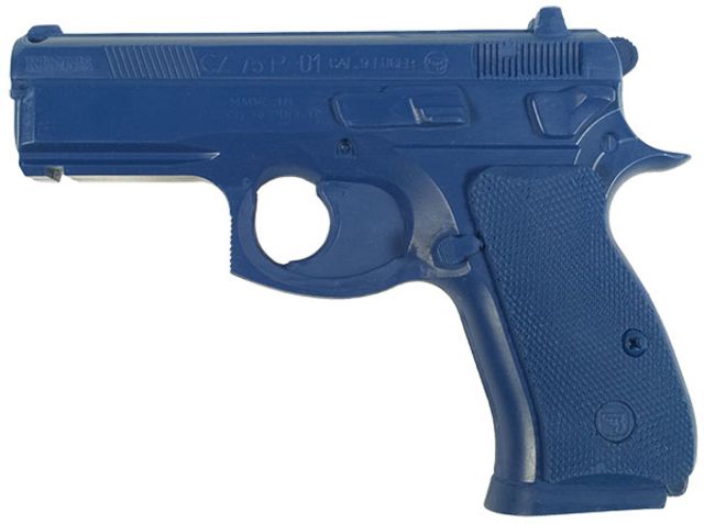 Blueguns CZ 75 P-01 Training Guns Unweighted w/o Light/Laser Attachment Handgun Blue - Blueguns