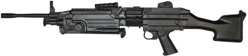 Blueguns FN Herstal 249 Training Guns Not Weighted No Light/Laser Attachment Rifle Black - Blueguns