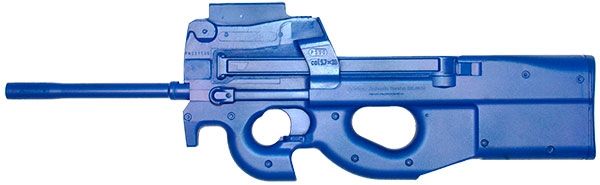 Blueguns FN Herstal P90 Training Guns Unweighted w/o Light/Laser Attachment Rifle Long Suppressor Blue - Blueguns