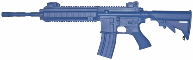 Blueguns Heckler & Koch HK416 Training Guns Weighted No Light/Laser Attachment Rifle Closed Stock Blue - Blueguns