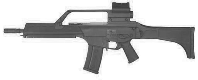 Blueguns Heckler & Koch G36KE Training Guns Not Weighted No Light/Laser Attachment Rifle Black - Blueguns