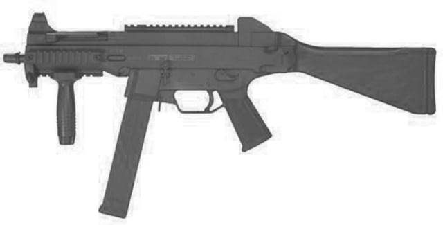 Blueguns Heckler & Koch UMP45 Training Guns Weighted No Light/Laser Attachment Rifle Black - Blueguns