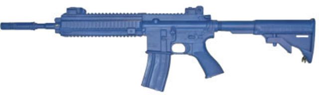 Blueguns Heckler & Koch HK416 Training Guns Not Weighted No Light/Laser Attachment Rifle w/14.5in Barrel w/Surefire Adaptor Blue - Blueguns