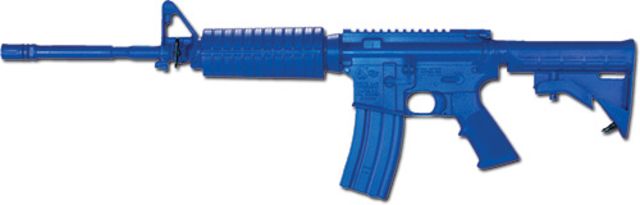 Blueguns Colt M4 Training Guns Not Weighted No Light/Laser Attachment Rifle Blue Flat Top Open Stock 14" Barrel - Blueguns