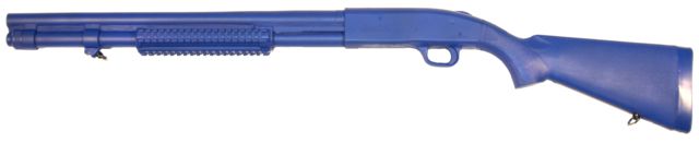 Blueguns Mossberg Model 590A1 Training Guns Not Weighted No Light/Laser Attachment Shotgun w/20in Barrel Fwd Rail Blue - Blueguns