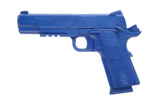 Blueguns SIG Sauer  Training Guns Not Weighted No Light/Laser Attachment Handgun w/Rails C and L Blue - Blueguns