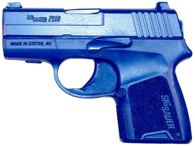 Blueguns SIG Sauer P290 Training Guns Unweighted w/o Light/Laser Attachment Handgun Blue - Blueguns