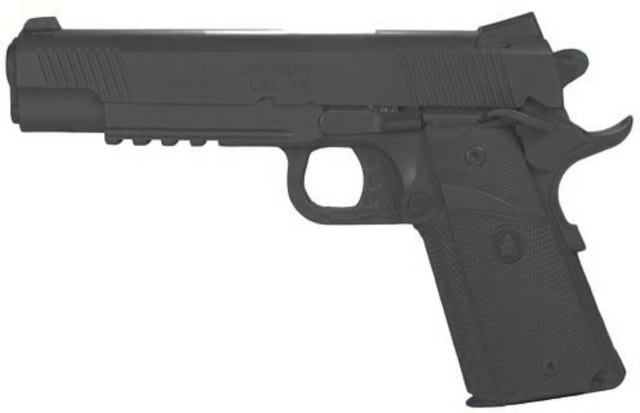 Blueguns Springfield Armory 1911 Training Guns Weighted No Light/Laser Attachment Handgun With Rail Black - Blueguns