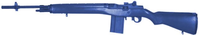 Blueguns Springfield Armory M14 Training Guns Not Weighted No Light/Laser Attachment Rifle Blue - Blueguns