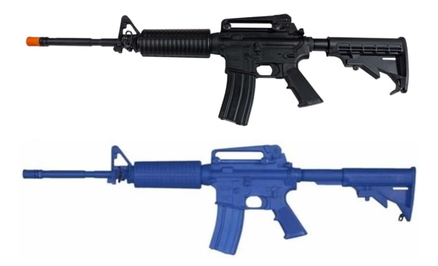 US Blueguns Colt M4 Training Guns, Not Weighted, No Light/Laser Attachment, Rifle, Black, Flat Top Closed Stock, FSM4FT14B Tech Data