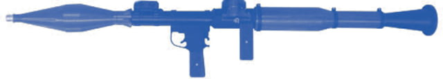 Blueguns Universal RPG-7 Training Guns Not Weighted No Light/Laser Attachment Blue - Blueguns