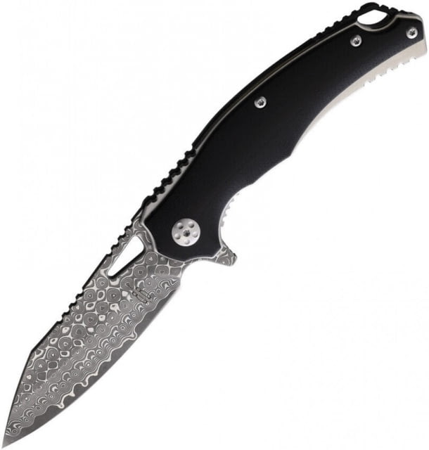 BucknBear BNB- Damascus Black Panther Folding Knife - Bucknbear