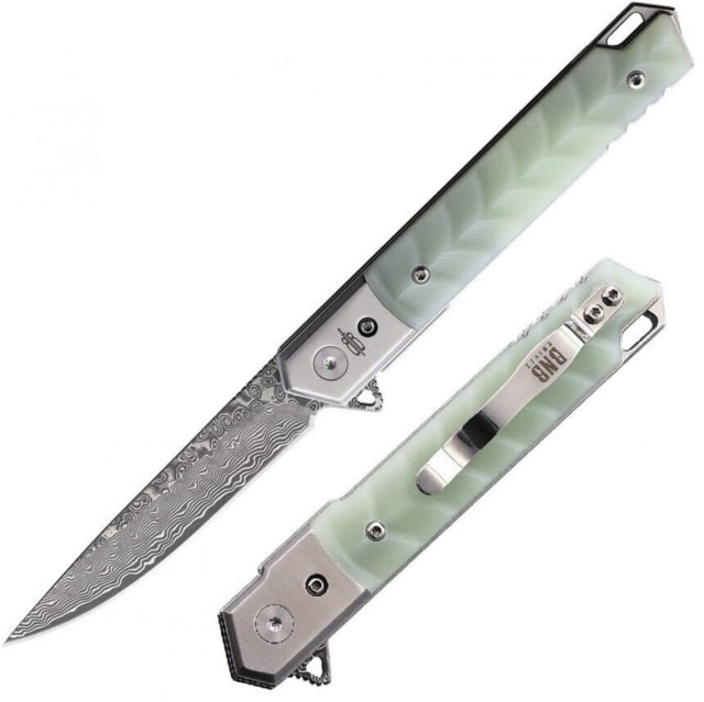 BucknBear BNB- Damascus Hornet Folding Knife - Bucknbear