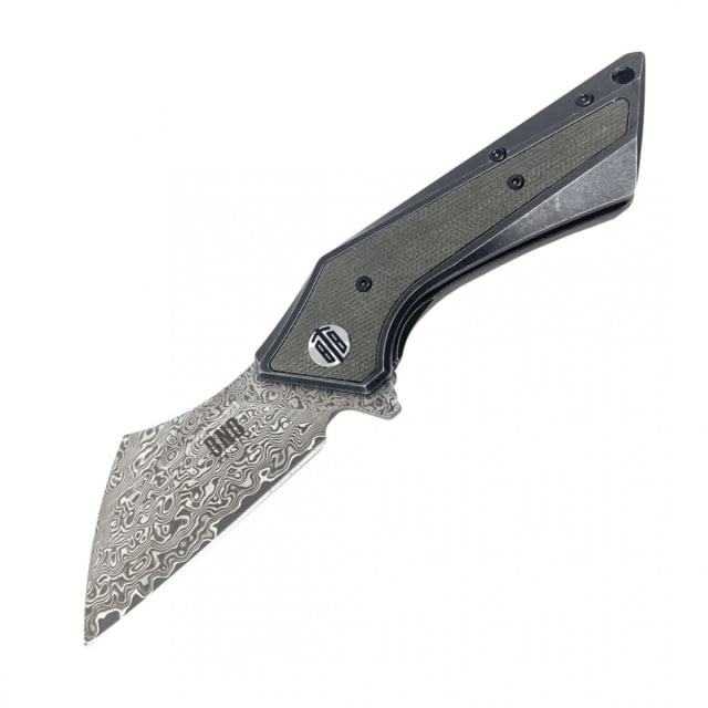 BucknBear BNB- Damascus Shark Fin Fixed Knife - Bucknbear