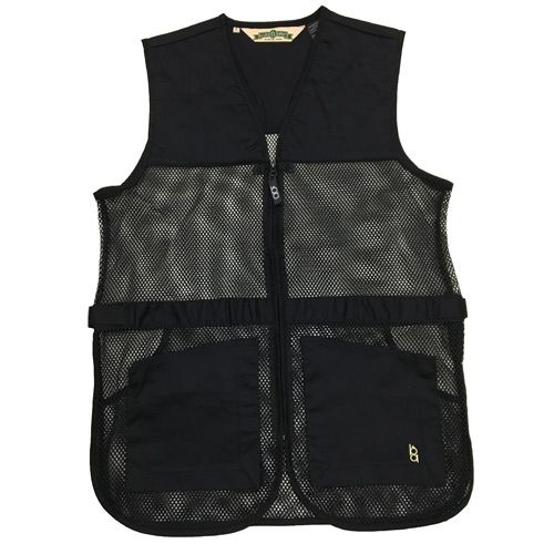 Bob Allen Full Mesh Dual Pad Shooting Vest Black S - Bob Allen