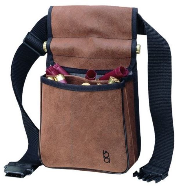 Bob Allen Classic Divided Shell Pouch w/ Belt Brown One Size - Bob Allen