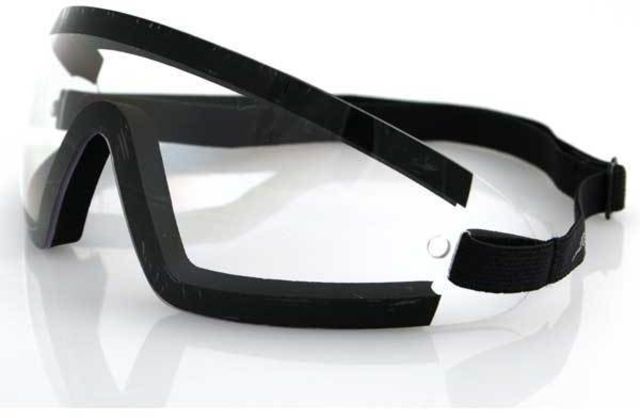 Bobster Wrap Around Goggles Black Frame Clear Lens - Bobster