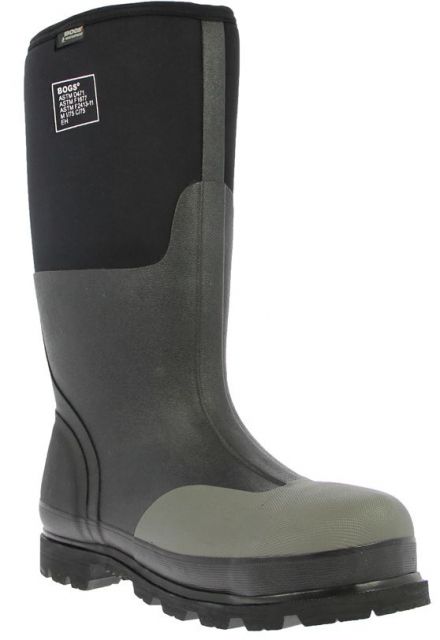 Bogs Mens Forge Tall Steel Toe Boot Black Size 10 - Bogs
