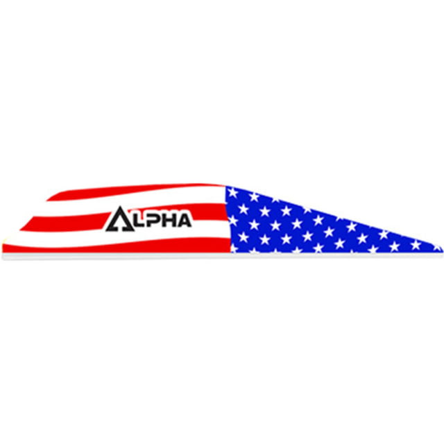 Bohning Alpha Vanes 100 Pack Red/Blue - Bohning