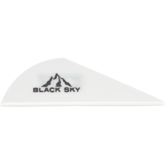 Bohning Black Sky Vane 1501341 White - Bohning